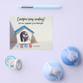 grappige onroerend goed beknopte leefruimte honden flyer (Enkel)