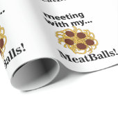 Grappige ontmoeting met mijn gehaktballen cadeaupapier (Rol Hoek)