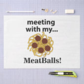 Grappige ontmoeting met mijn gehaktballen tissuepapier (Craft)