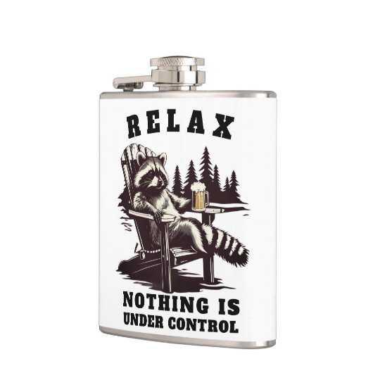 Grappige Ontspan onder controle Whisky Fles Cadeau Heupfles (Links)