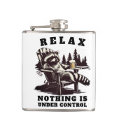 Grappige Ontspan onder controle Whisky Fles Cadeau Heupfles (Voorkant)
