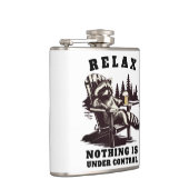 Grappige Ontspan onder controle Whisky Fles Cadeau Heupfles (Rechts)