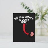 Grappige Ontvanger Niertransplantatie Briefkaart (Staand voorkant)