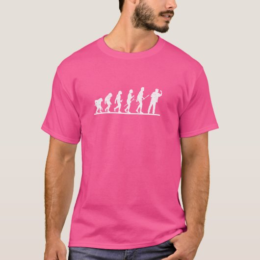 Grappige ontwikkeling van Man Ape Darts speler Dar T-shirt (Voorkant)