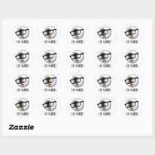 Grappige Oogbal Puns voor Brillen Ronde Sticker (Vel)