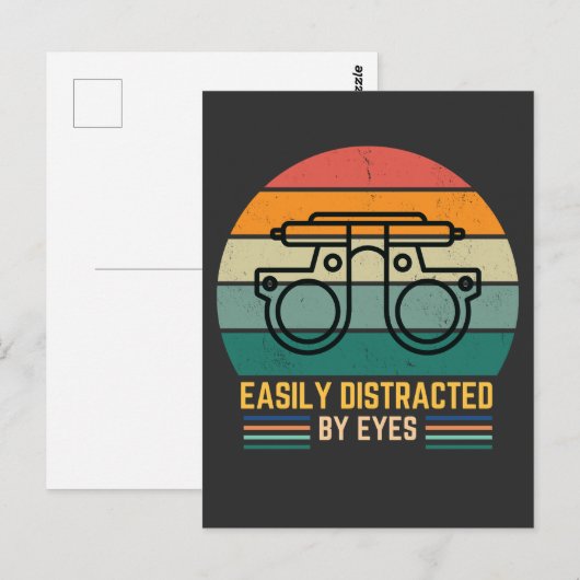 Grappige oogheelkunde oogarts briefkaart (Voorkant / Achterkant)