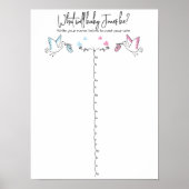 Grappige ooievaar Geslacht Onthulling Grafiek Poster (Voorkant)