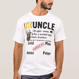 Grappige oom definitie niveau omhoog naar funcle s t-shirt