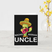 Grappige Oom Grappen Humor Grappig Nacho Gemiddeld Kaart (Gele Bloem)