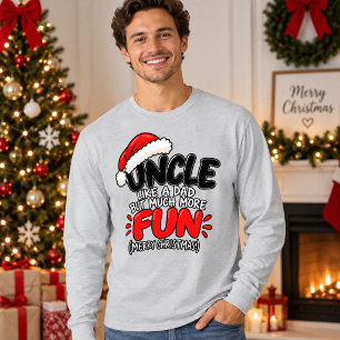 Grappige Oom Kerstmis Leuk Familie Vakantie Cadeau T-shirt