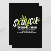 Grappige Oom Onkruid Roker Skunkel Oom Liefhebber  Kaart (Voorkant / Achterkant)