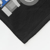 Grappige oom Sam Firetruck en Vuurwerk VS Vlag 4 Fleece Deken (Hoek)