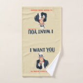 Grappige oom Sam was je handen Handdoek (Handdoek)