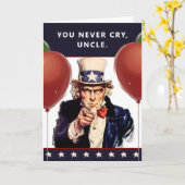 Grappige Oom Verjaardagskaarten Kaart (Gele Bloem)