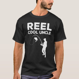 Grappige Oom Voor Eerste Keer Voor Mannen Reel Vis T-shirt