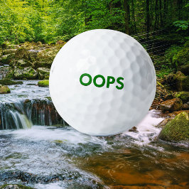 Grappige 'Oops' Humor Grappige Nieuwigheid Golfballen