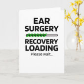 Grappige Oor Chirurgie Otoplastiek Herstelgeschenk Kaart (Gele Bloem)