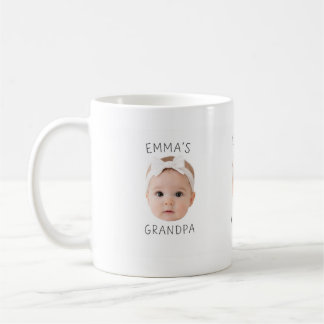 Grappige op maat gemaakte babygezicht foto mok