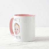Grappige op maat gemaakte babymuts foto mok (Voorkant links)