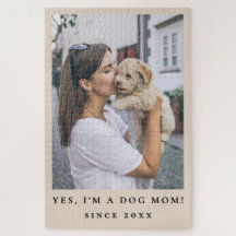 Grappige op maat gemaakte foto van hond moeder sin