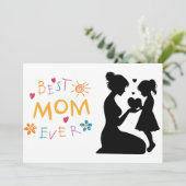 Grappige op maat gemaakte Moederdag kaart (Staand voorkant)