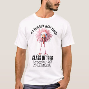 Grappige op maat gemaakte schoolklas reünie flamin t-shirt