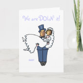 Grappige op maat gemaakte trouwkaarten met foto aankondiging (Voorkant)