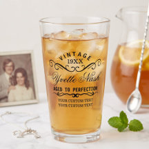 Grappige op maat gemaakte vintage verjaardag verou