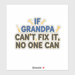 Grappige opa (als opa het niet kan maken, kan niem sticker