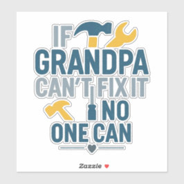 Grappige opa (als opa het niet kan maken, kan niem sticker