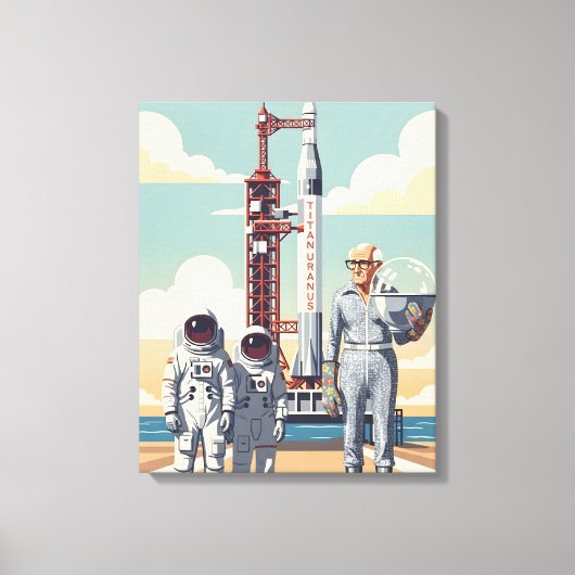Grappige opa canvas afdruk (Voorkant)