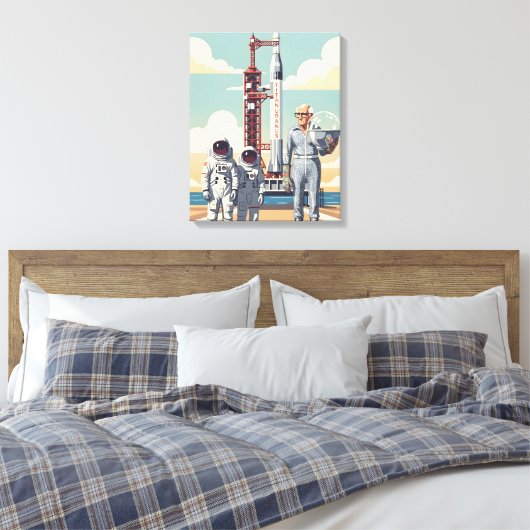 Grappige opa canvas afdruk (Insitu (Slaapkamer))