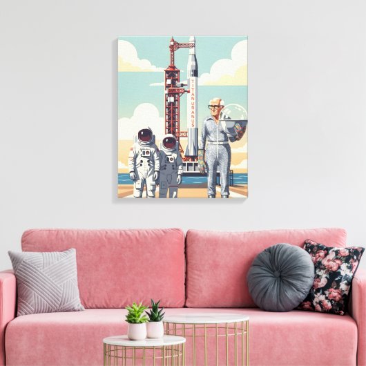 Grappige opa canvas afdruk (Insitu (Woonkamer))
