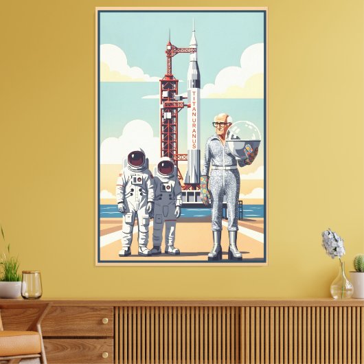 Grappige opa canvas afdruk (Insitu (Woonkamer))