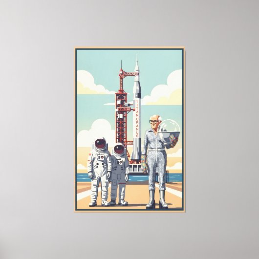 Grappige opa canvas afdruk (Voorkant)