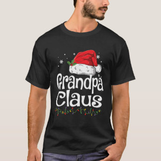 Grappige Opa Claus Pyjama Kerstman cadeau voor Ker T-shirt