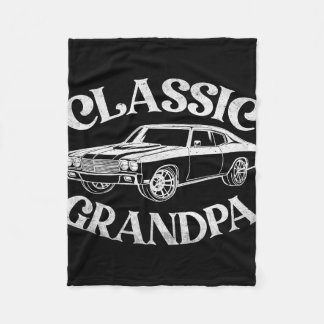 Grappige Opa Clic Auto Grafisch Familie Opa Vader Fleece Deken