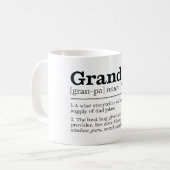 Grappige opa definitie koffiemok (Voorkant links)