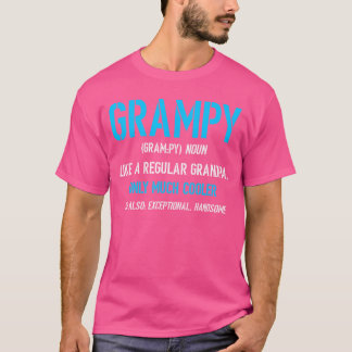 Grappige opa-design definitie familie t-shirt