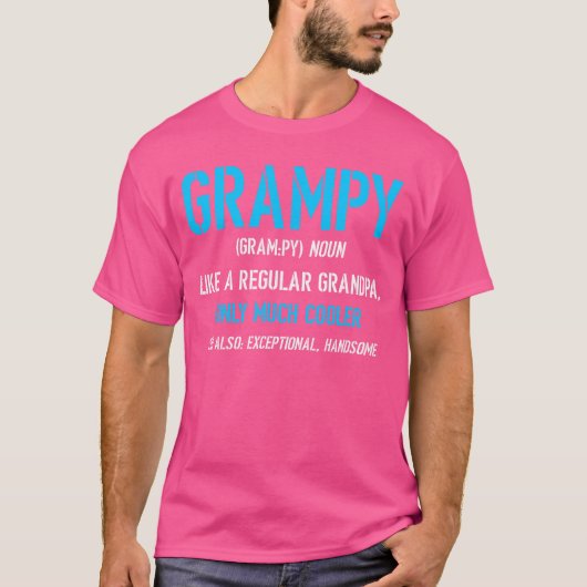 Grappige opa-design definitie familie t-shirt (Voorkant)