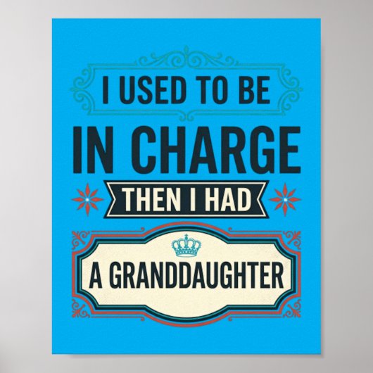 Grappige opa en kleindochter trotse grootouder poster (Voorkant)
