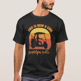 Grappige opa golf t-shirt