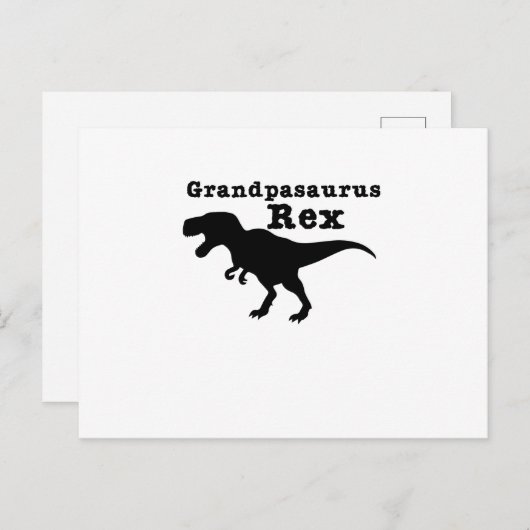 Grappige Opa Grandpasaurus Rex Dinosaurus Briefkaart (Voorkant / Achterkant)