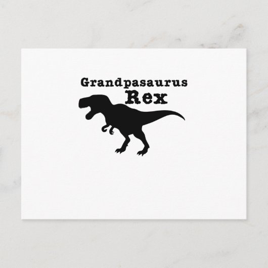 Grappige Opa Grandpasaurus Rex Dinosaurus Briefkaart (Voorkant)
