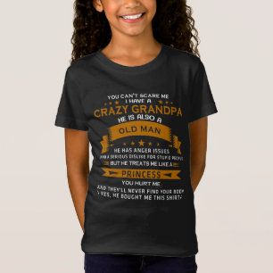 grappige opa-kleindochterwoordkunst t-shirt