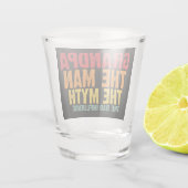 grappige opa man mythe legende shot glas (Achterkant)