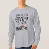 Grappige opa motor fiets t-shirt (Voorkant)