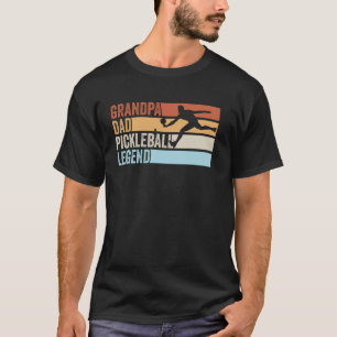 Grappige opa Pap Pickleball Legend Vaderdag T-shirt