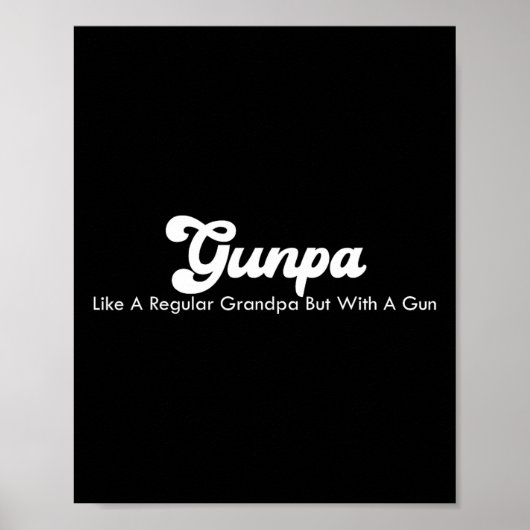 Grappige opa-quote conservatieve republikein poster (Voorkant)