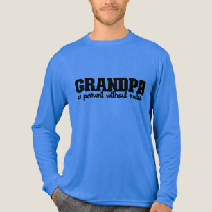 Grappige Opa regeert woordkunst Tri-Blend Shirt